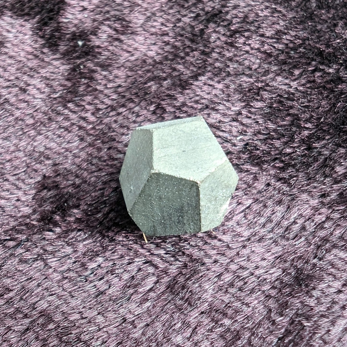 Golden Pyrite octahedral, Groveland Mine, Michigan 2-4g Rocks and Things