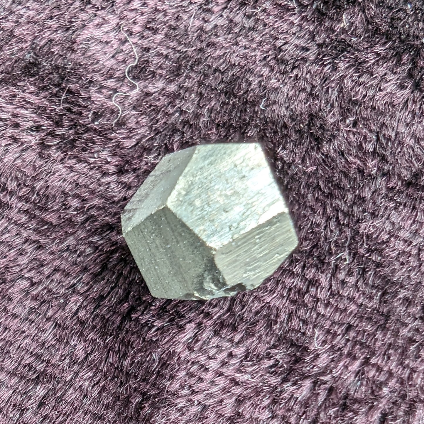Golden Pyrite octahedral, Groveland Mine, Michigan 2-4g Rocks and Things