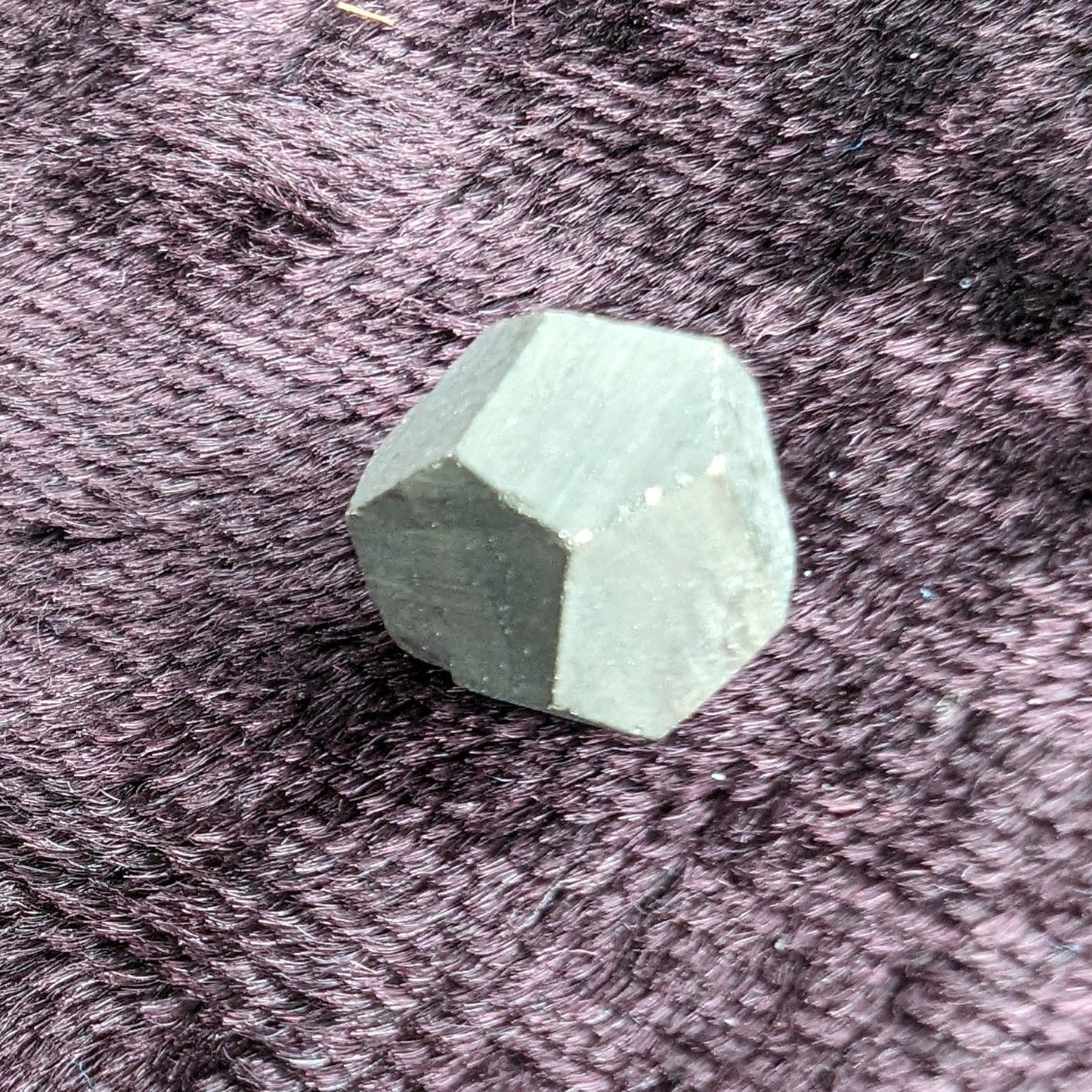 Golden Pyrite octahedral, Groveland Mine, Michigan 2-4g Rocks and Things