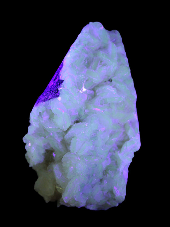 Calcite cluster UV reactive 80mm 114g Rocks and Things