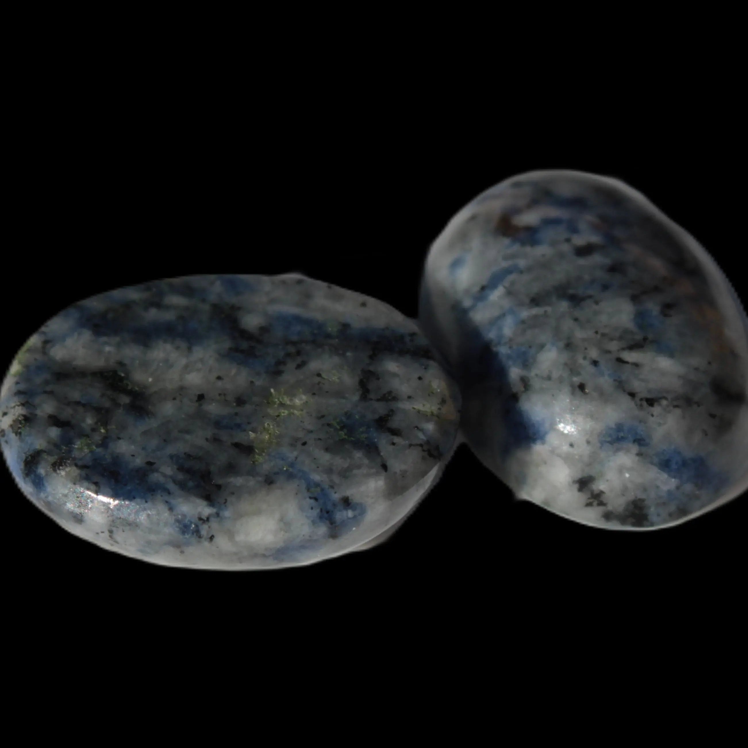Sodalite 2 polished cabochons 13*17mm - 14*17mm 5.6/5.8g in sunshine - Rocks and Things Store