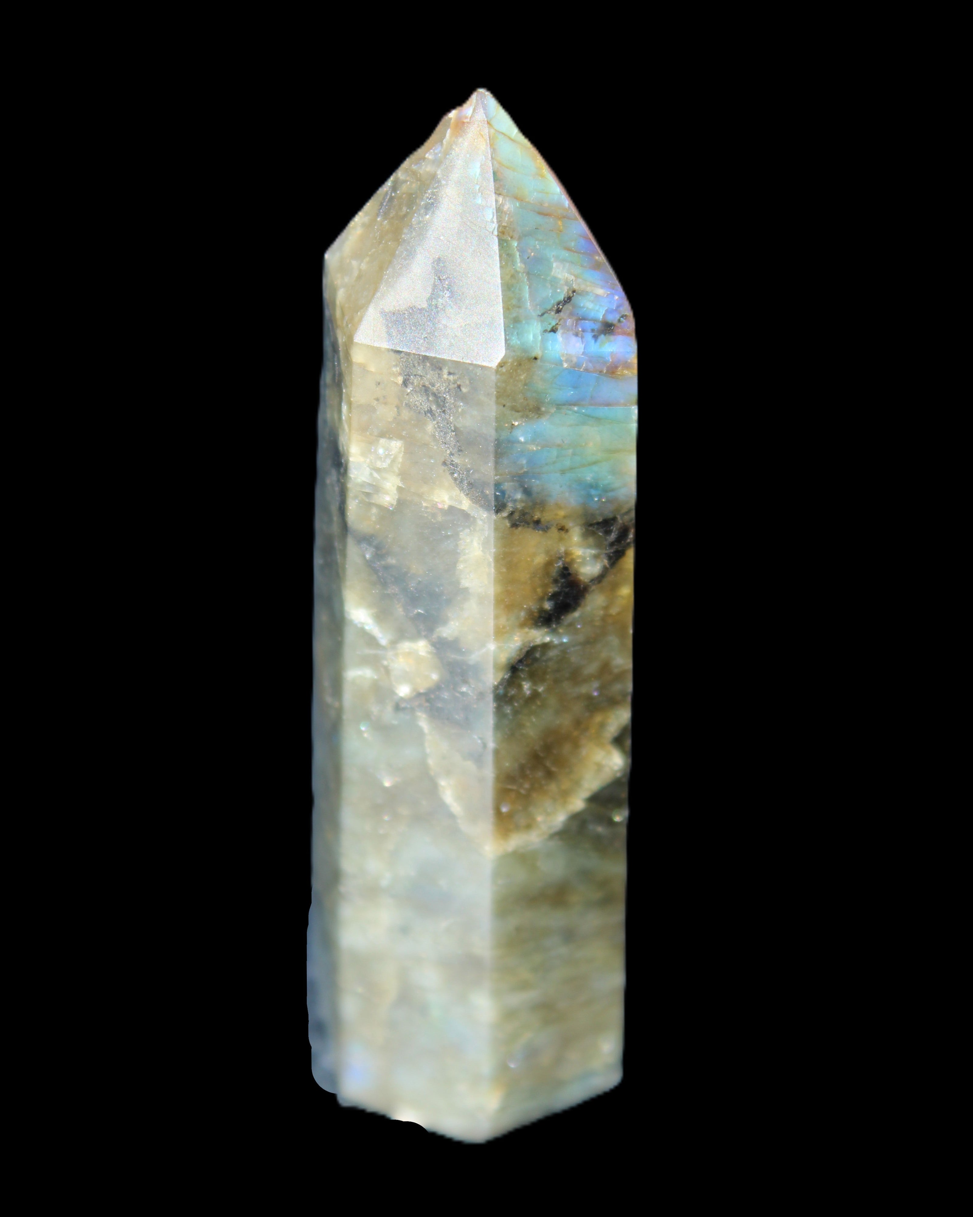 Labradorite wand 89g in sunlight - Rocks and Things Store