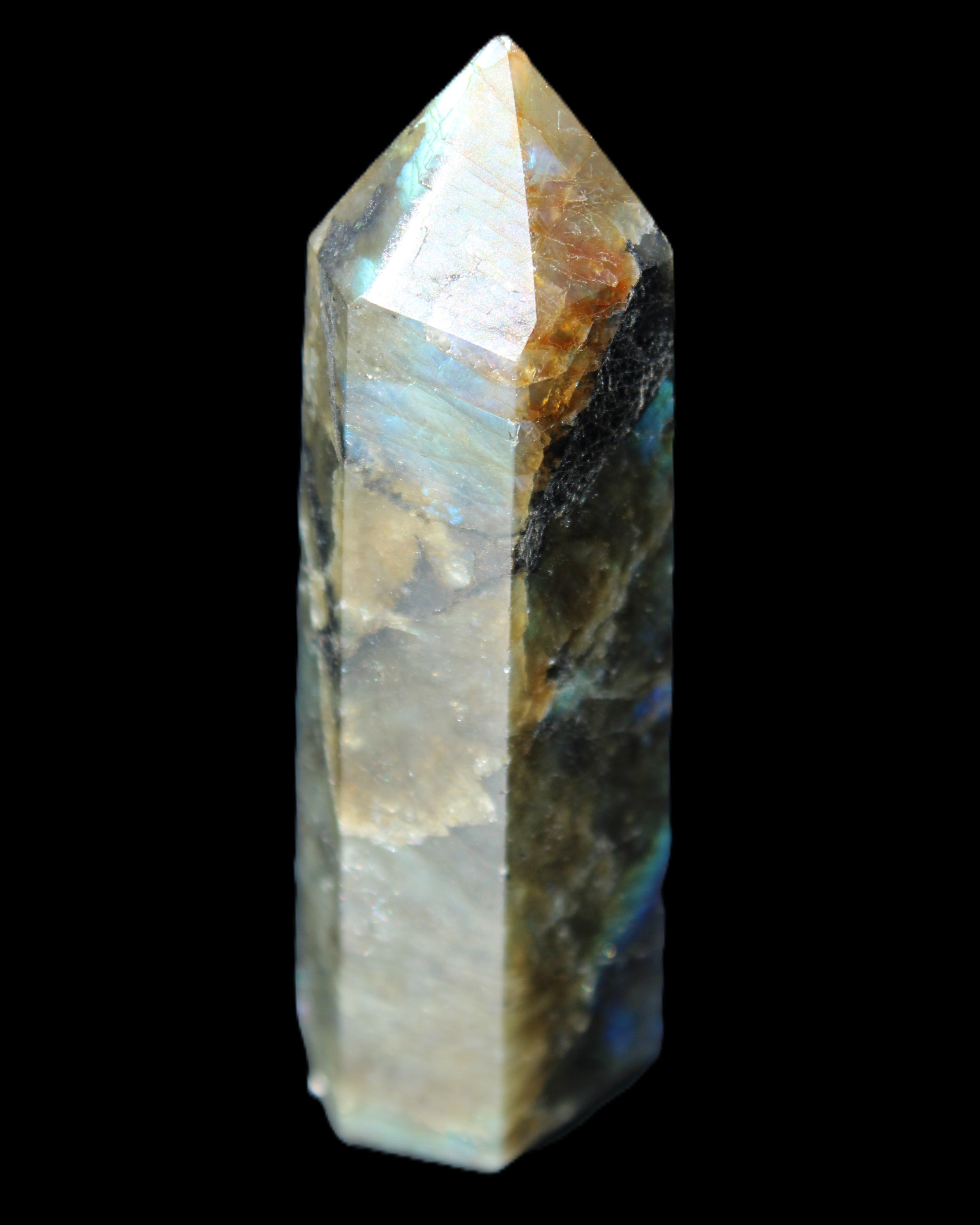 Labradorite wand 89g in sunlight - Rocks and Things Store
