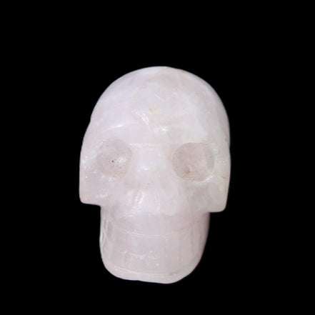 Rose Quartz hand-carved skull 51g in sunlight - Rocks and Things Store