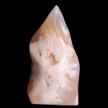 Snowflake Cherry Blossom Agate flame from Madagascar 63g in sunlight - Rocks and Things Store