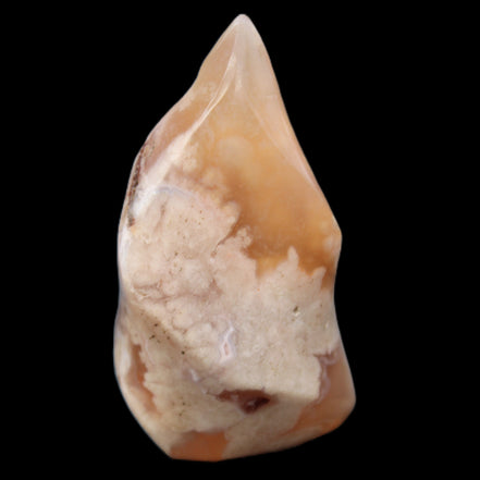 Snowflake Cherry Blossom Agate flame from Madagascar 63g in sunlight - Rocks and Things Store