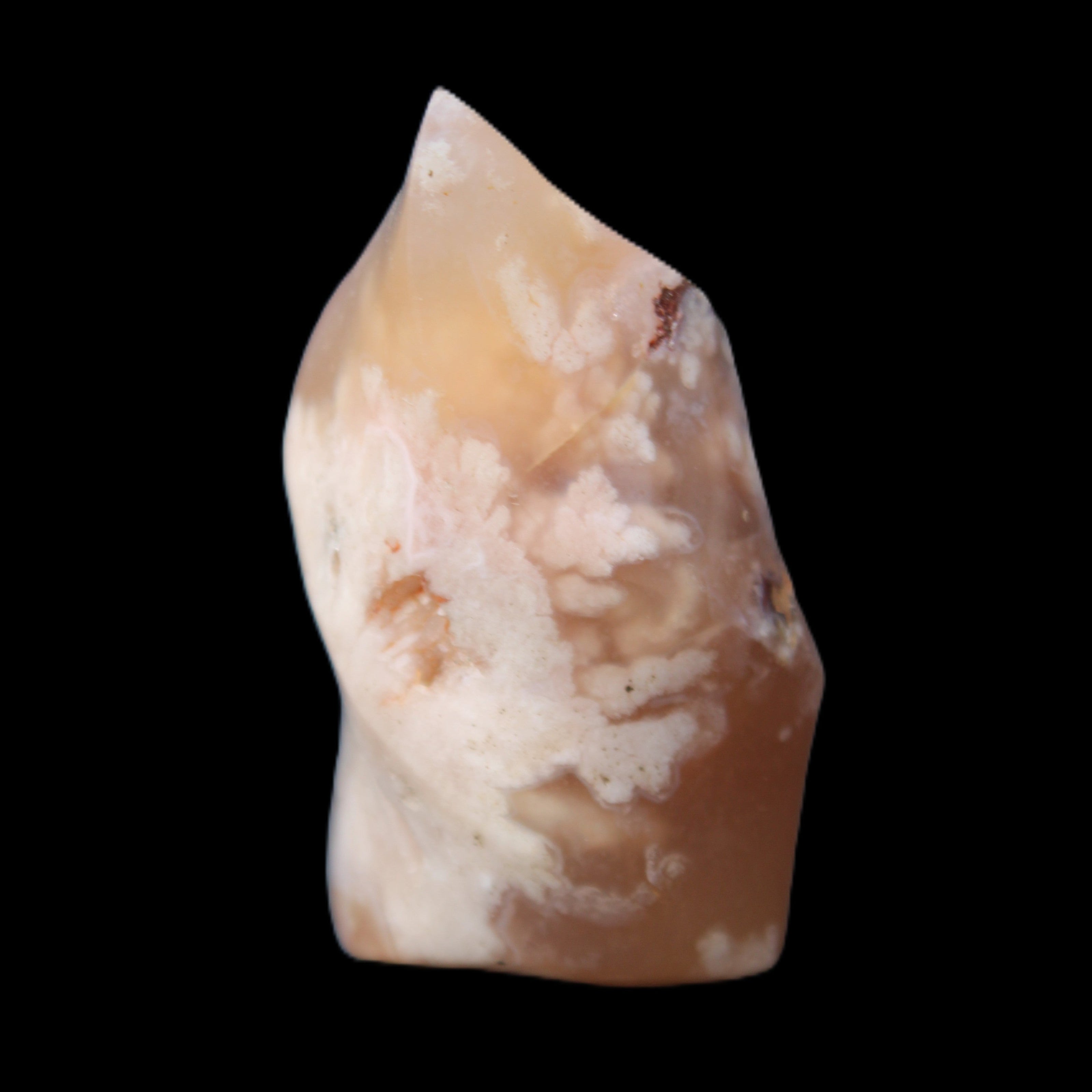 Snowflake Cherry Blossom Agate flame from Madagascar 63g in sunlight - Rocks and Things Store