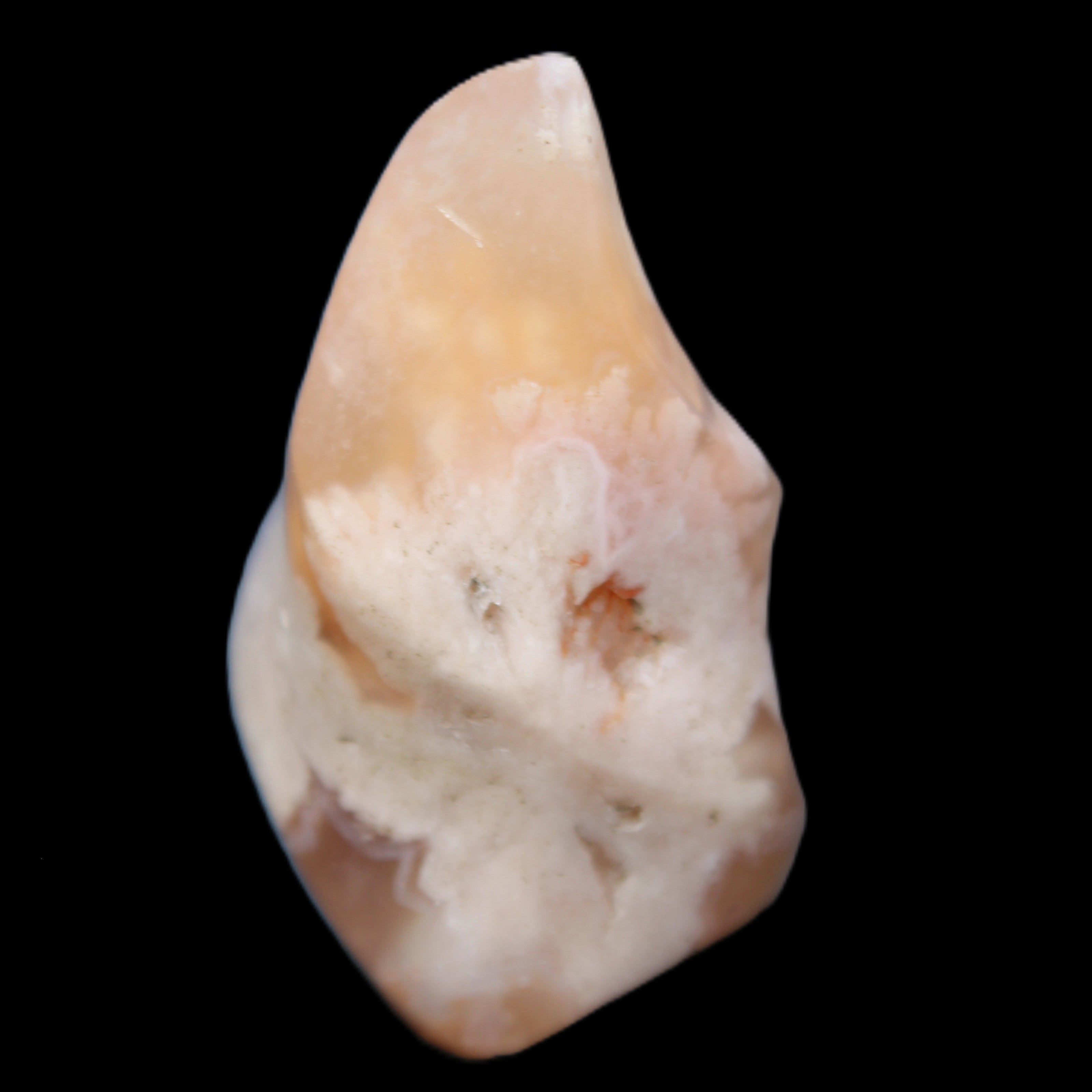 Snowflake Cherry Blossom Agate flame from Madagascar 63g in sunlight - Rocks and Things Store