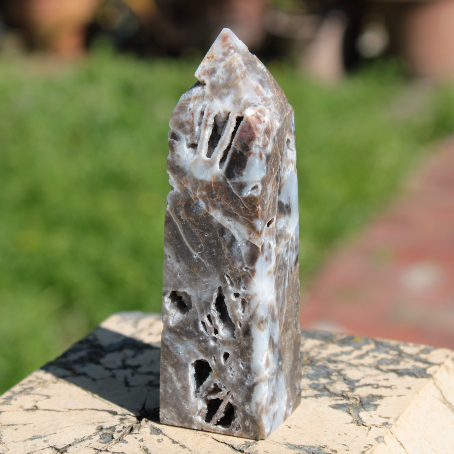 Sphalerite geode obelisk 105g Rocks and Things