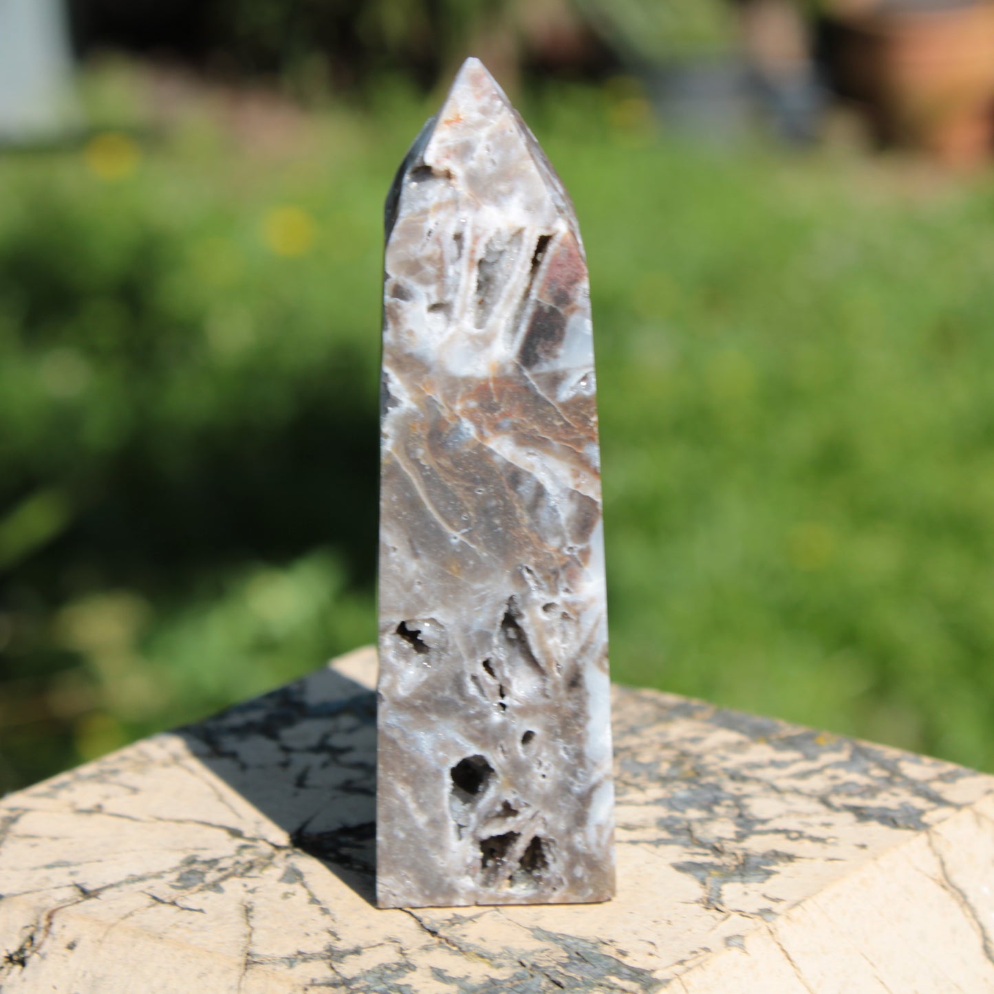 Sphalerite geode obelisk 105g Rocks and Things