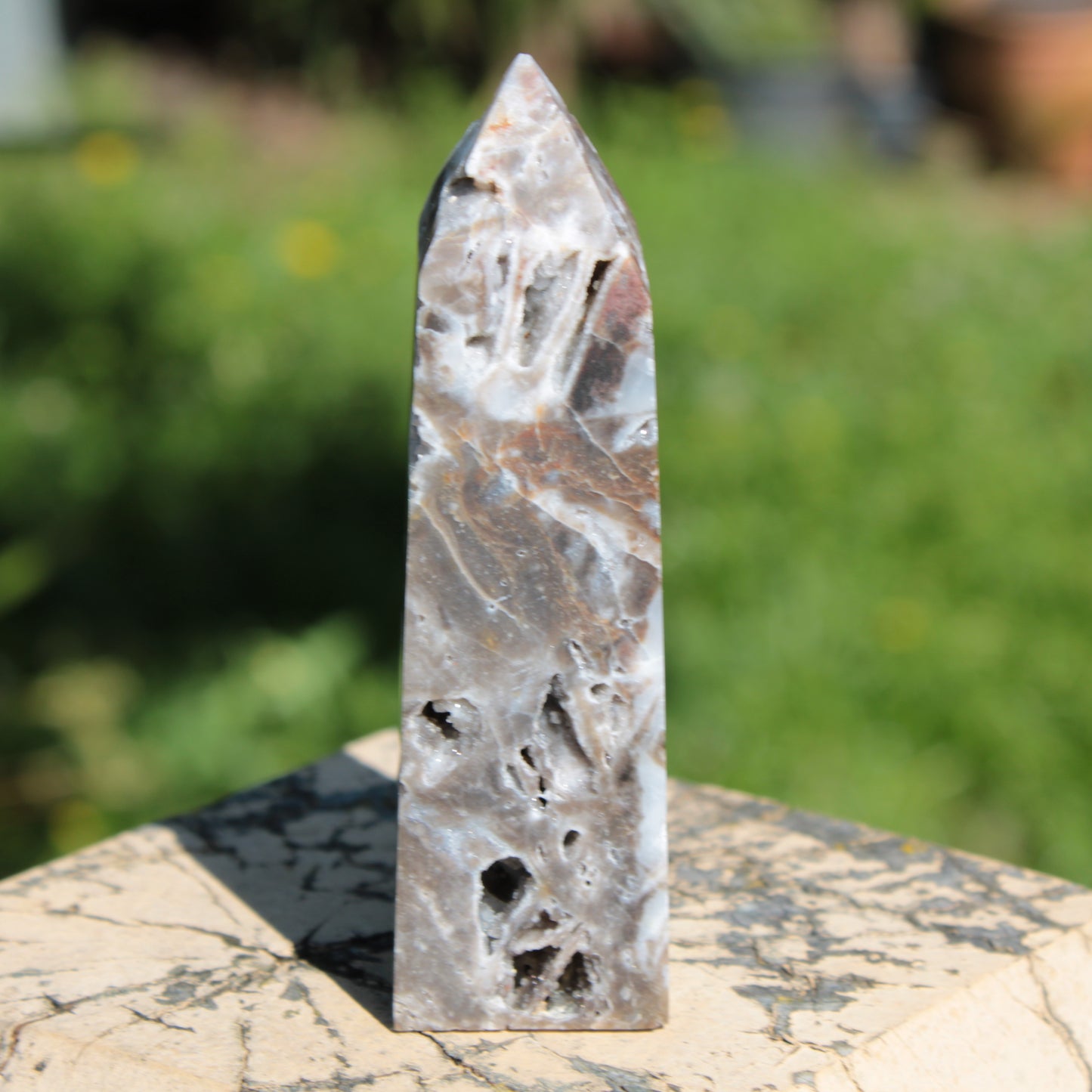 Sphalerite geode obelisk 105g Rocks and Things