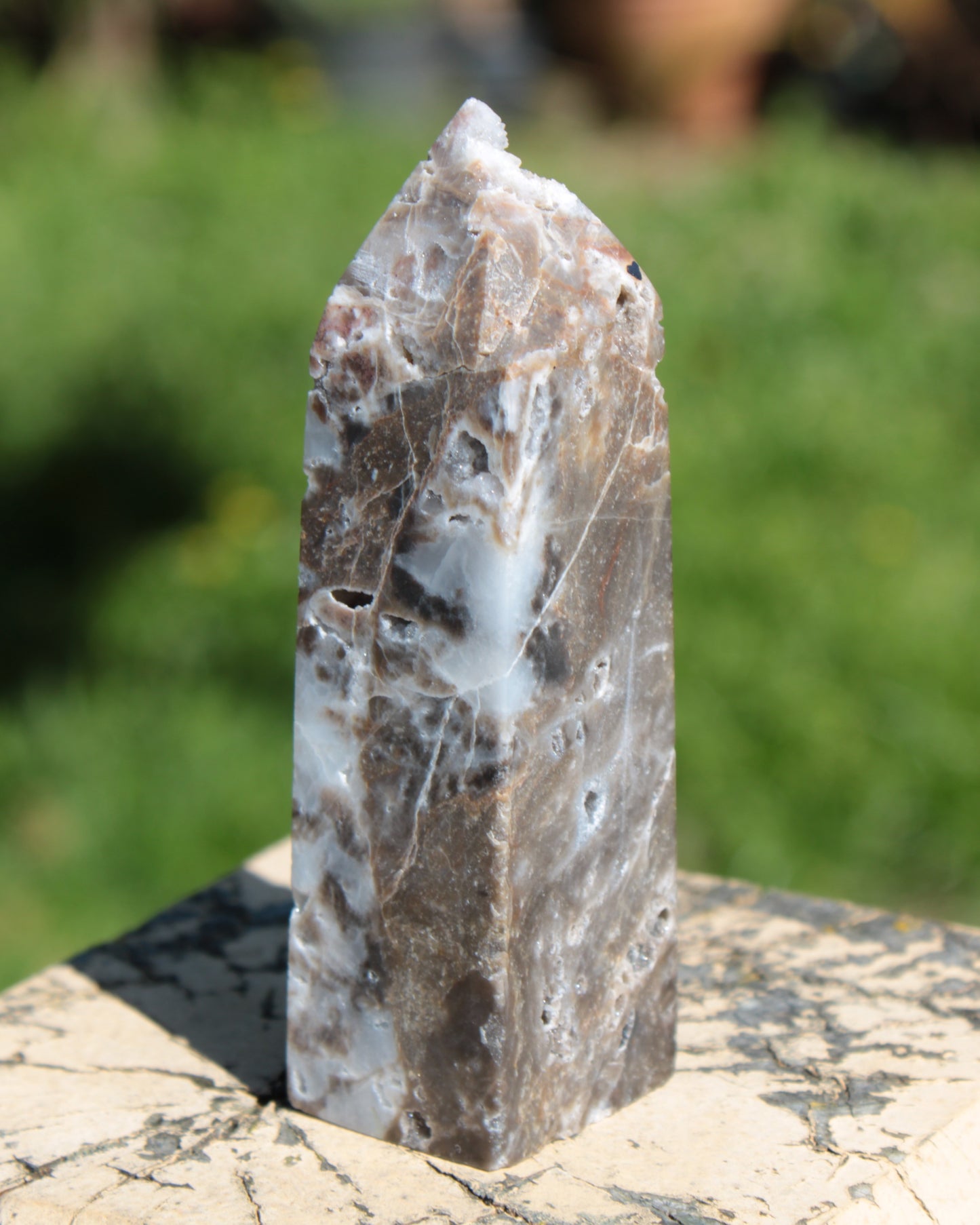 Sphalerite geode obelisk 105g Rocks and Things