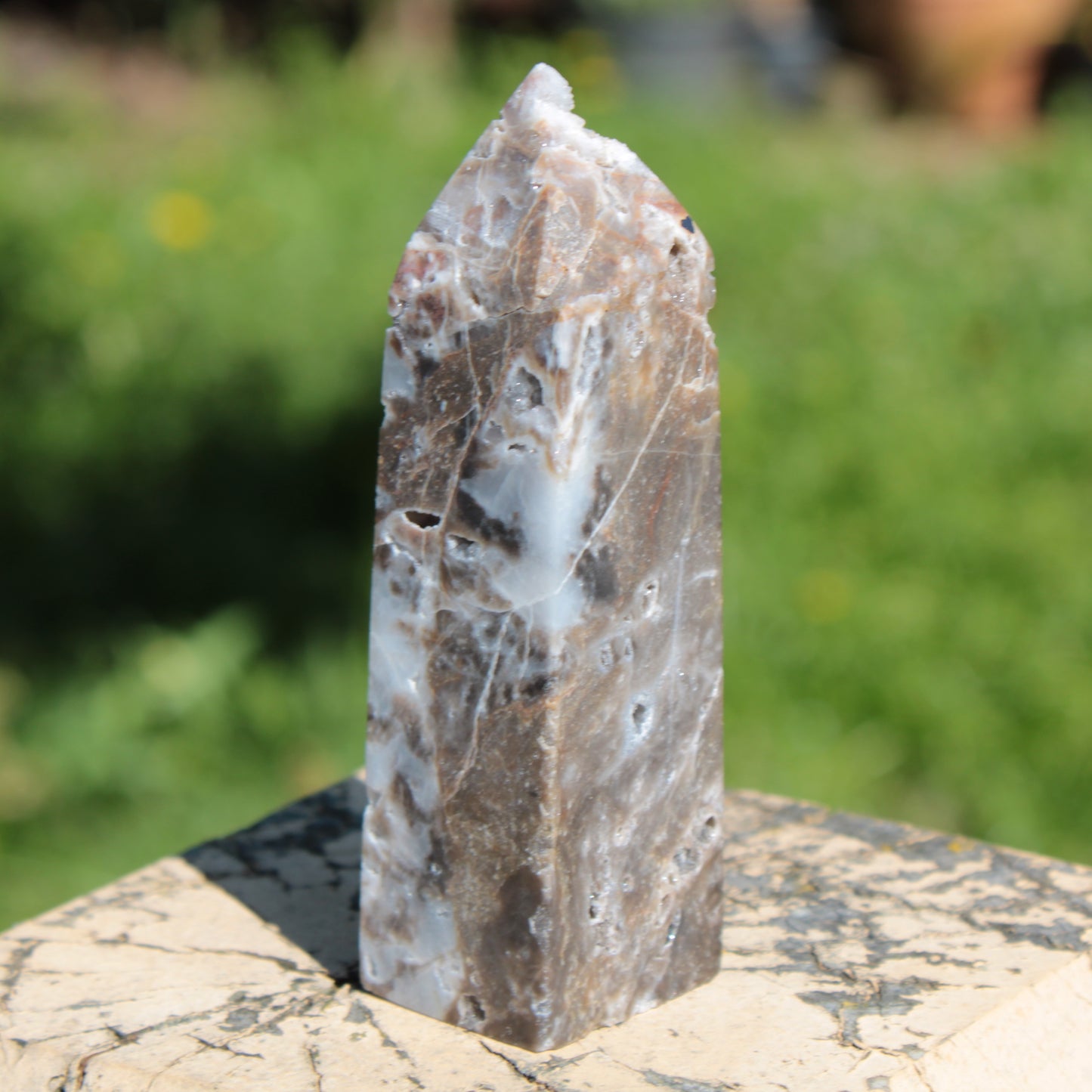 Sphalerite geode obelisk 105g Rocks and Things
