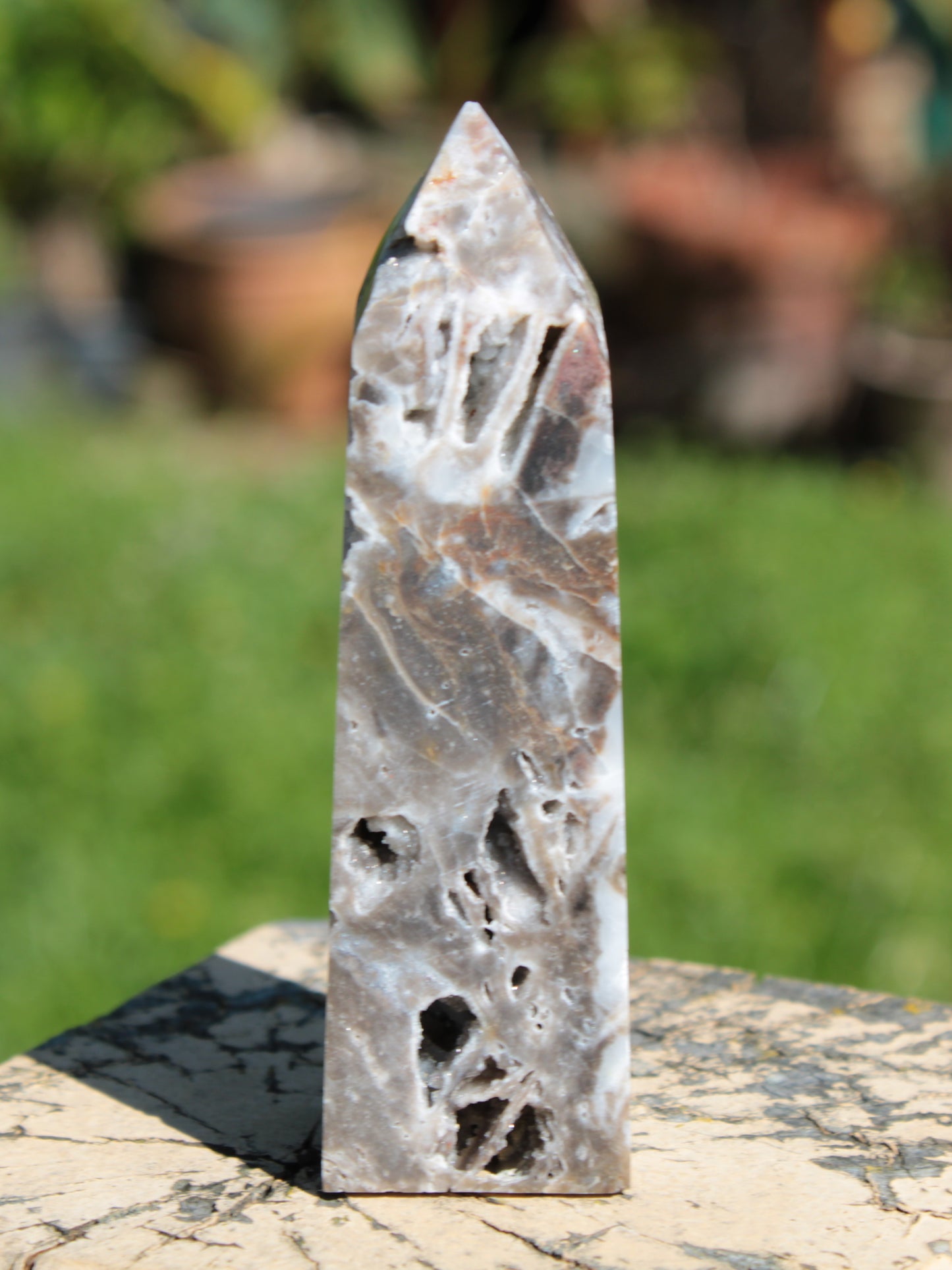 Sphalerite geode obelisk 105g Rocks and Things