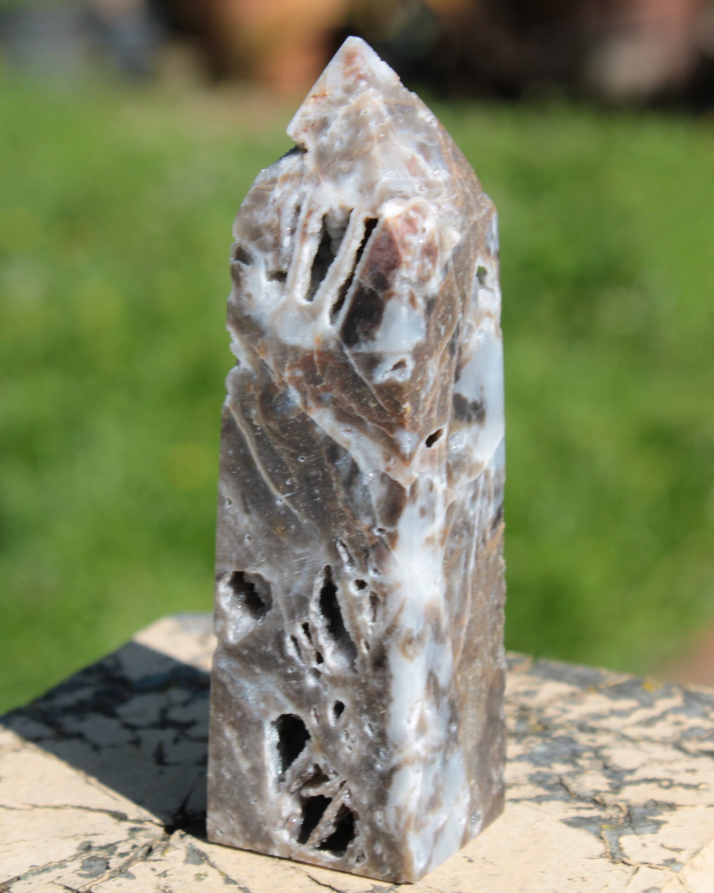 Sphalerite geode obelisk 105g Rocks and Things