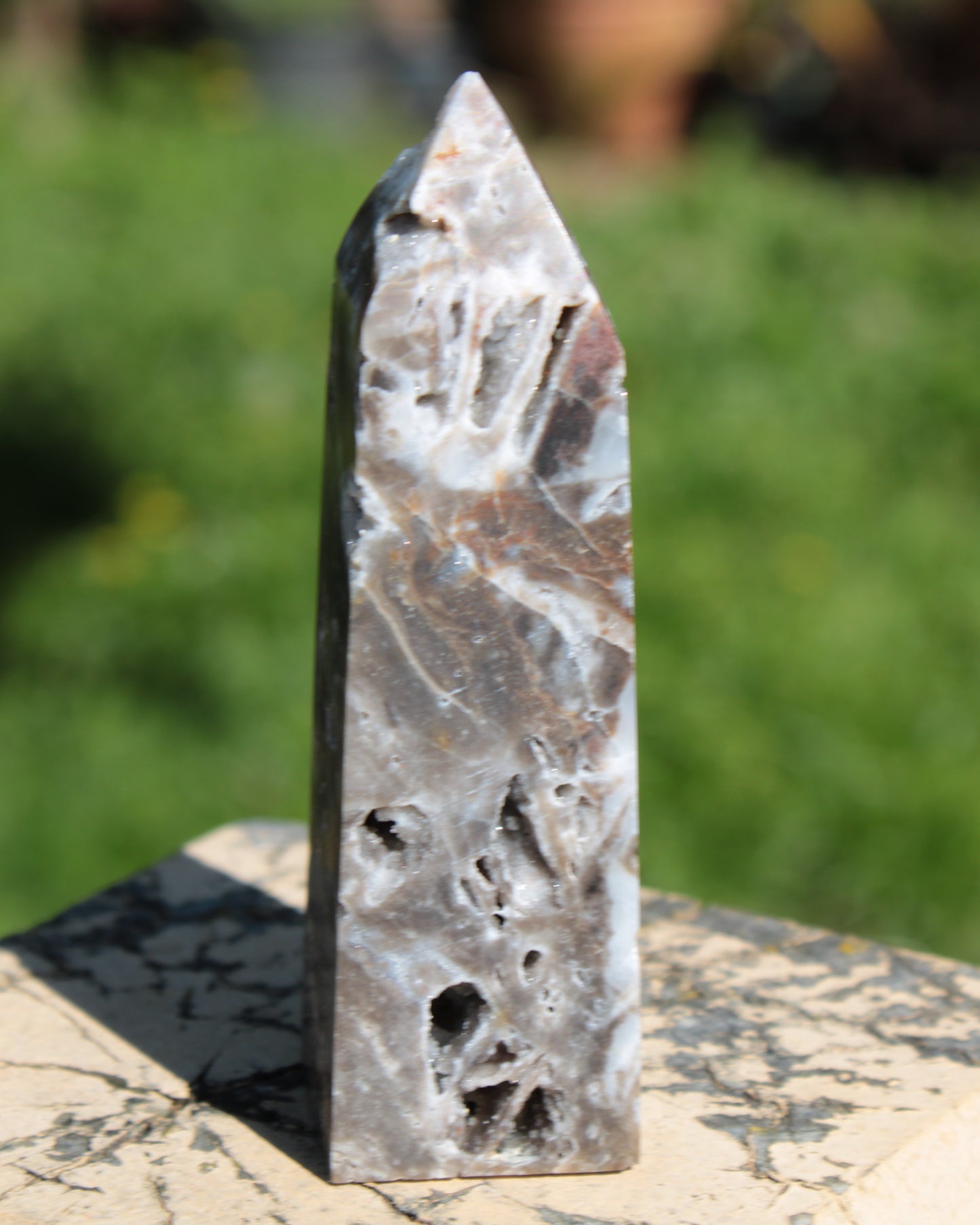 Sphalerite geode obelisk 105g Rocks and Things