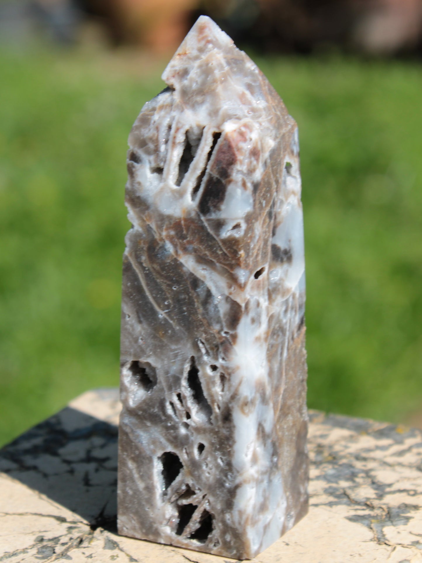 Sphalerite geode obelisk 105g Rocks and Things