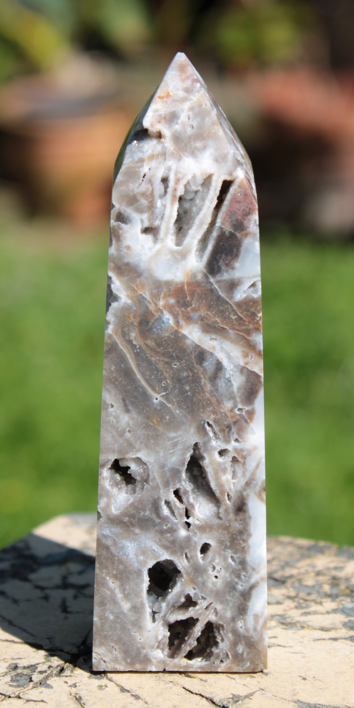 Sphalerite geode obelisk 105g Rocks and Things