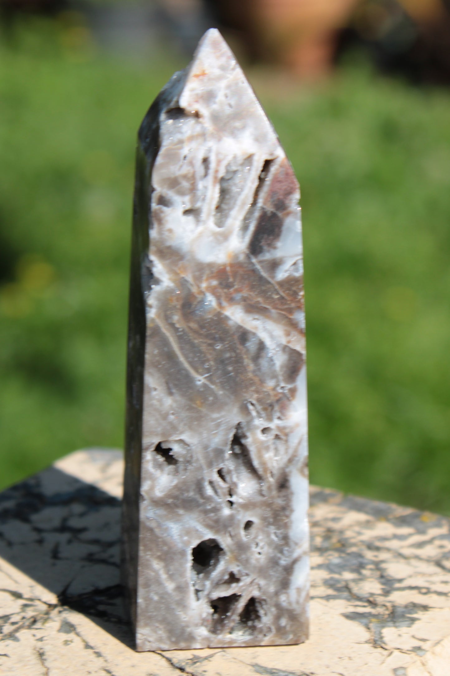 Sphalerite geode obelisk 105g Rocks and Things