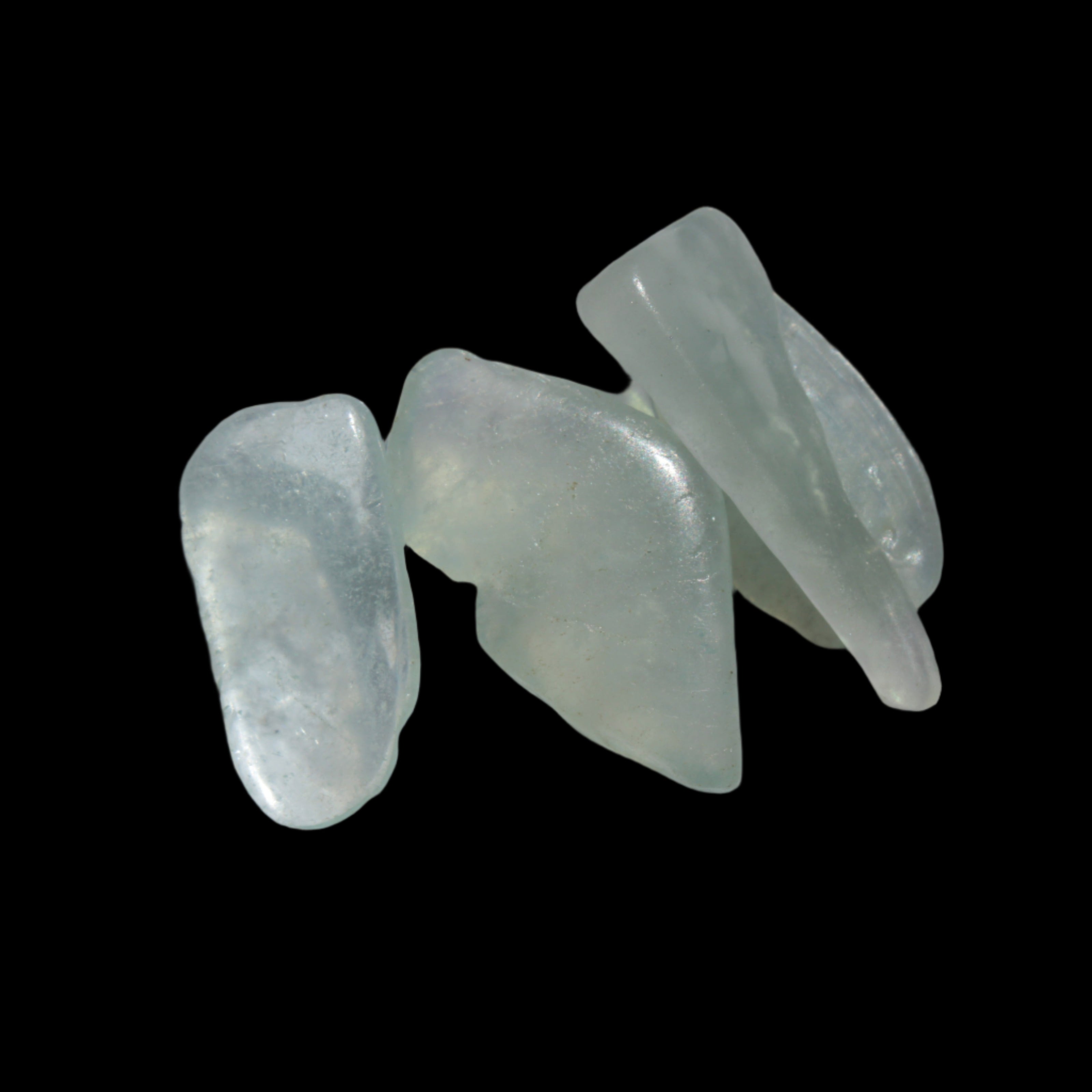 Aquamarine 4 polished crystals 4g - Rocks and Things Store
