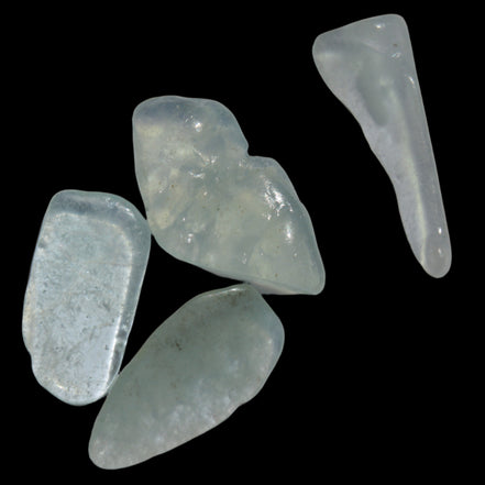 Aquamarine 4 polished crystals 4g - Rocks and Things Store