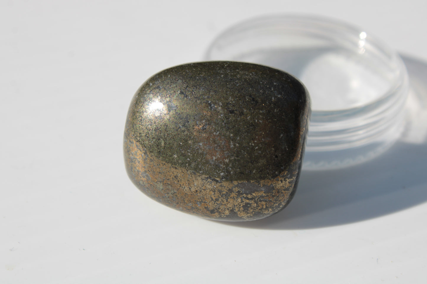 Golden Pyrite tumbled stone 21-30g Rocks and Things