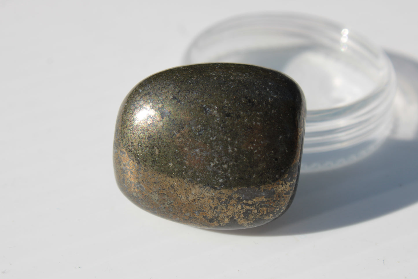 Golden Pyrite tumbled stone 21-30g Rocks and Things