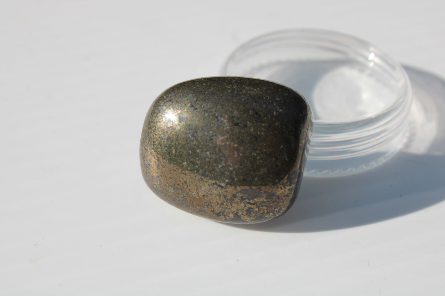Golden Pyrite tumbled stone 21-30g Rocks and Things