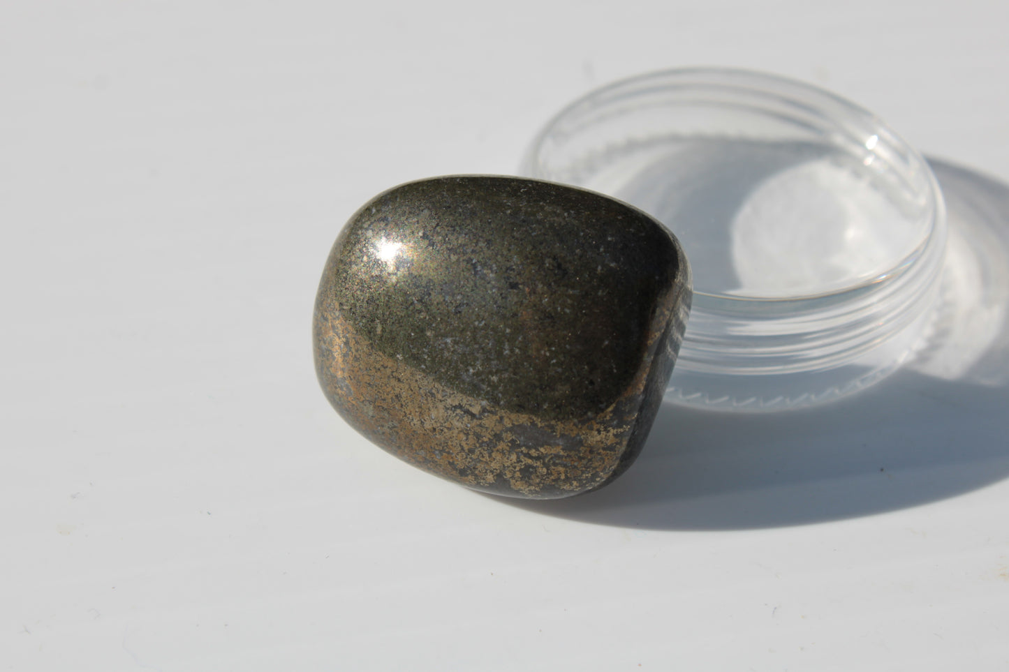 Golden Pyrite tumbled stone 21-30g Rocks and Things