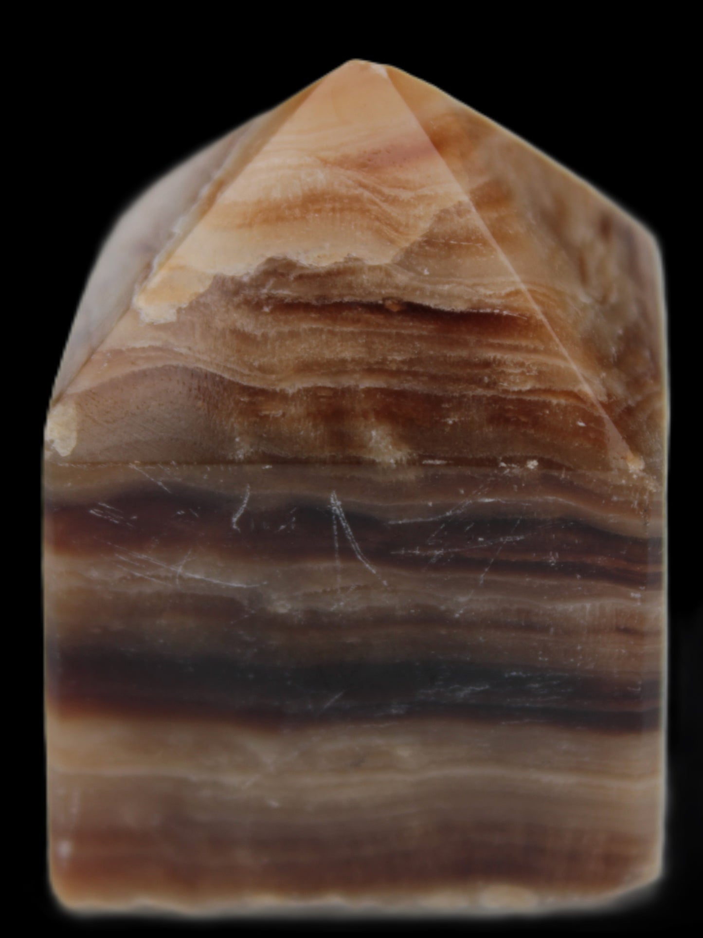 Chocolate Calcite wand 52.7g Rocks and Things
