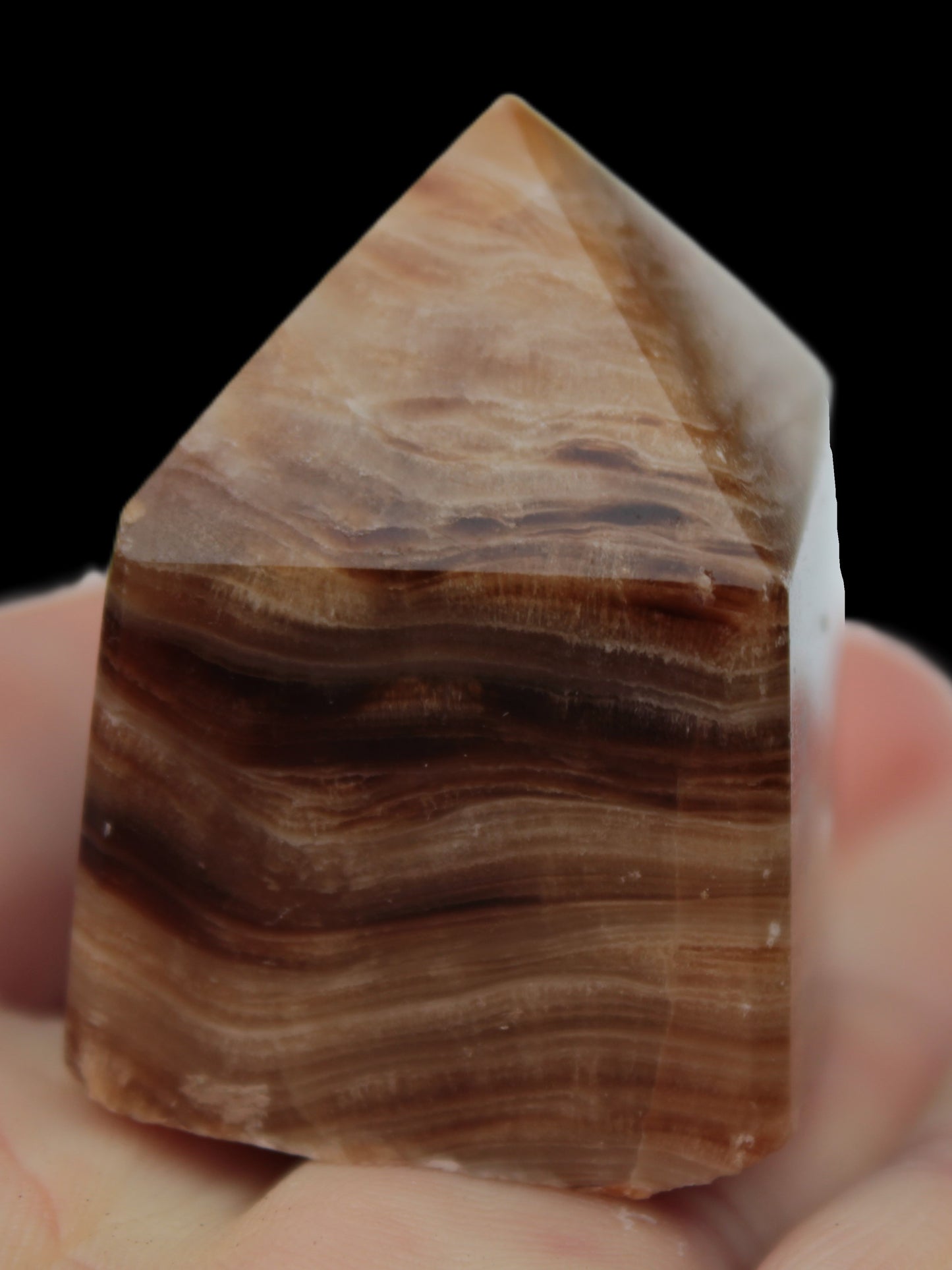 Chocolate Calcite wand 52.7g Rocks and Things