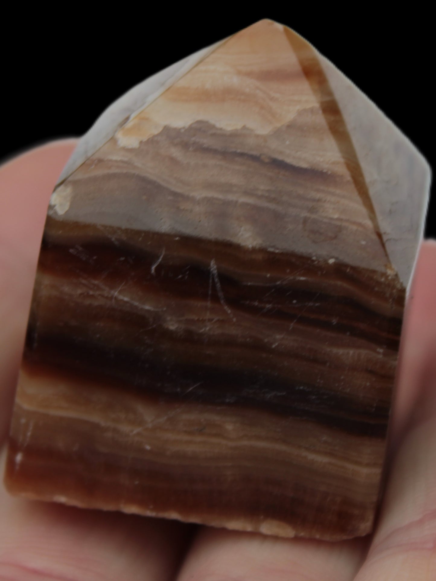Chocolate Calcite wand 52.7g Rocks and Things