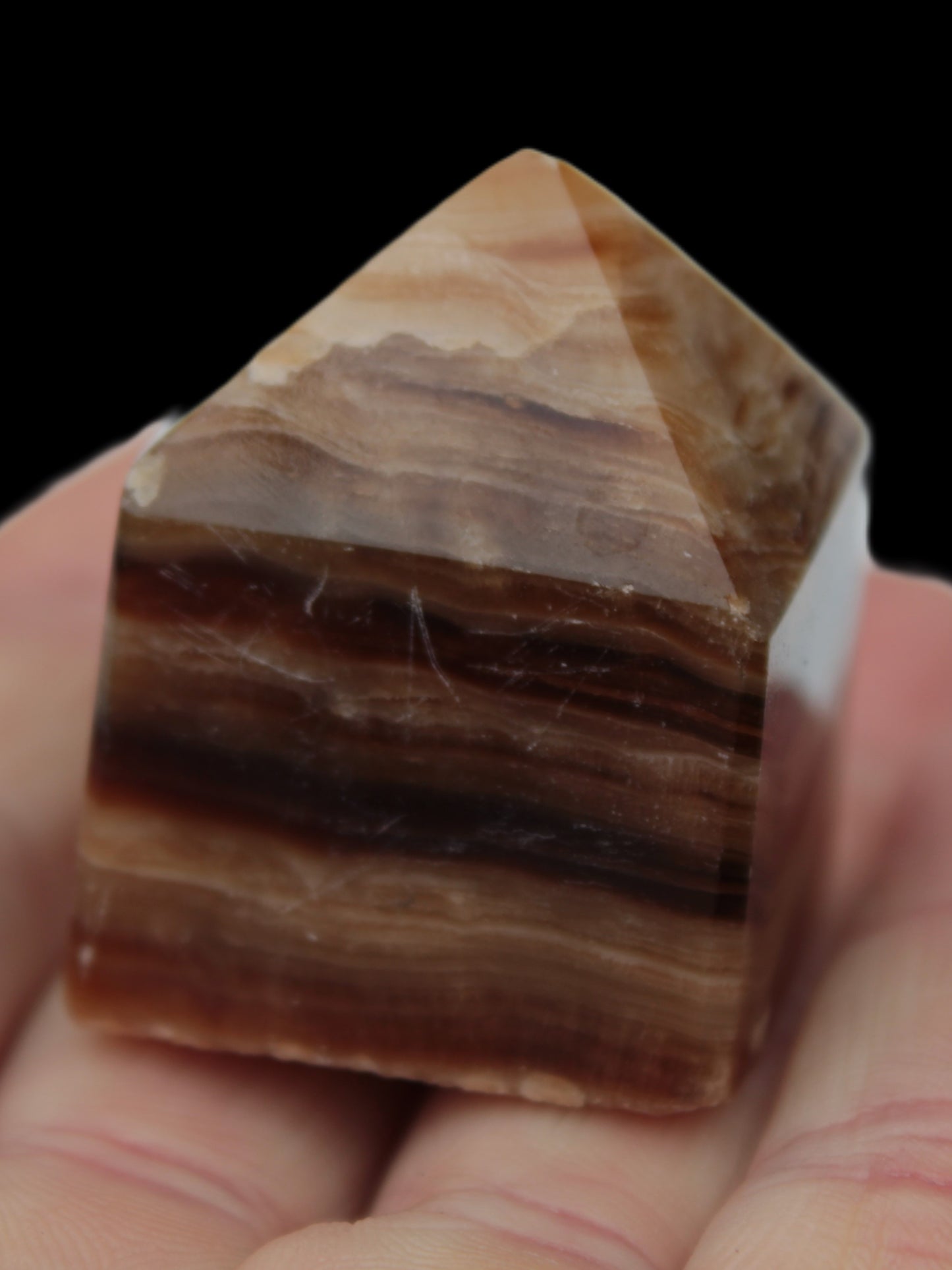 Chocolate Calcite wand 52.7g Rocks and Things