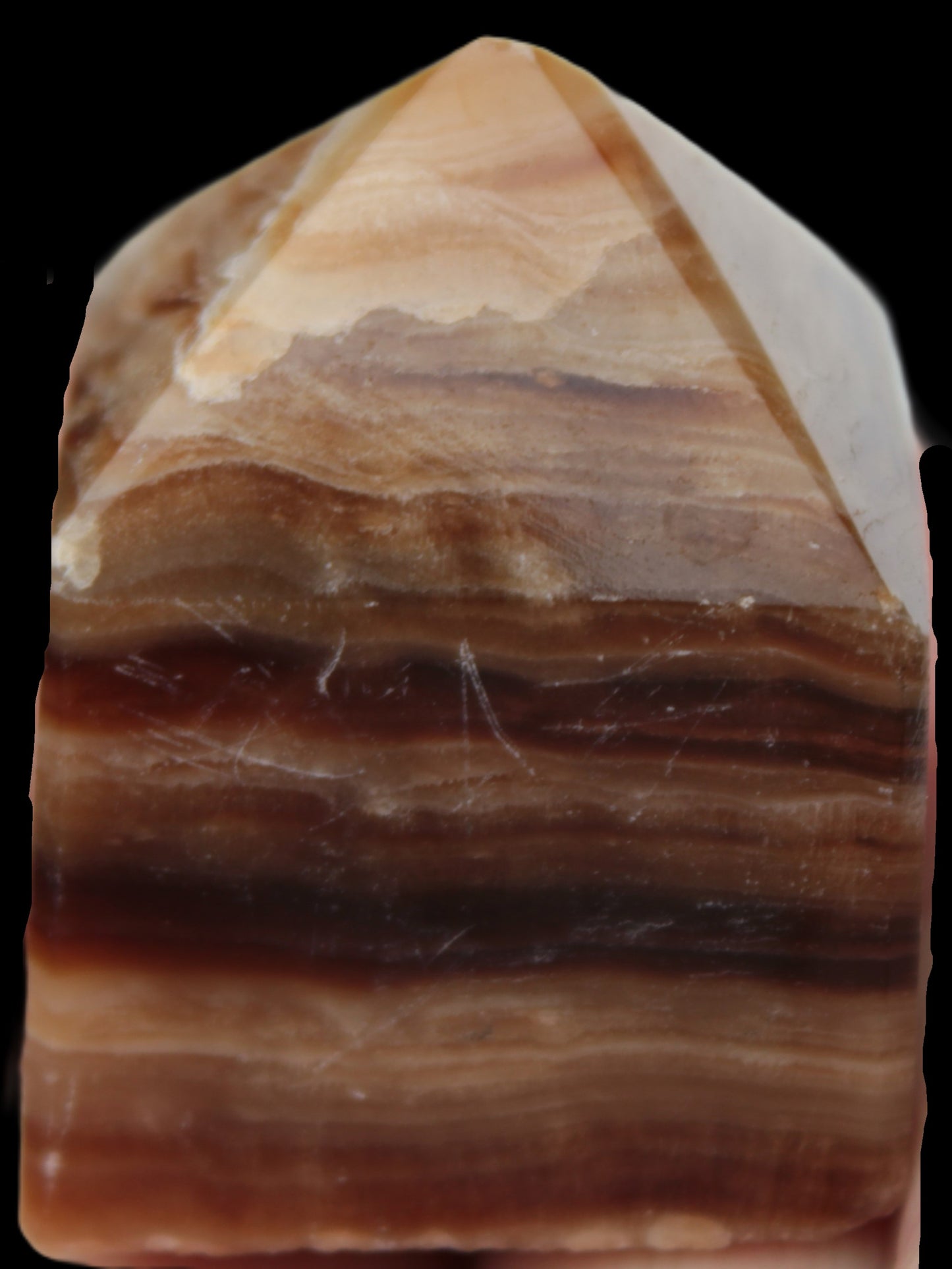 Chocolate Calcite wand 52.7g Rocks and Things