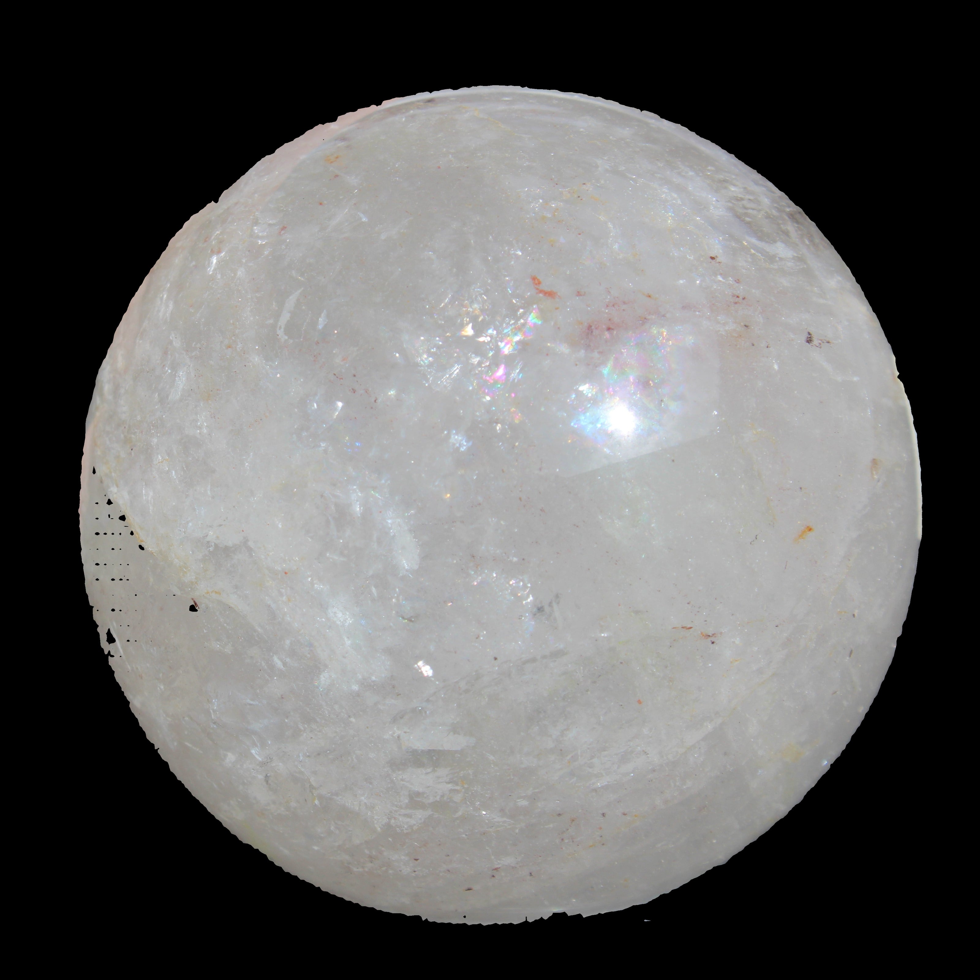 Clear Quartz sphere 70mm 475g in sunlight - Rocks and Things Store