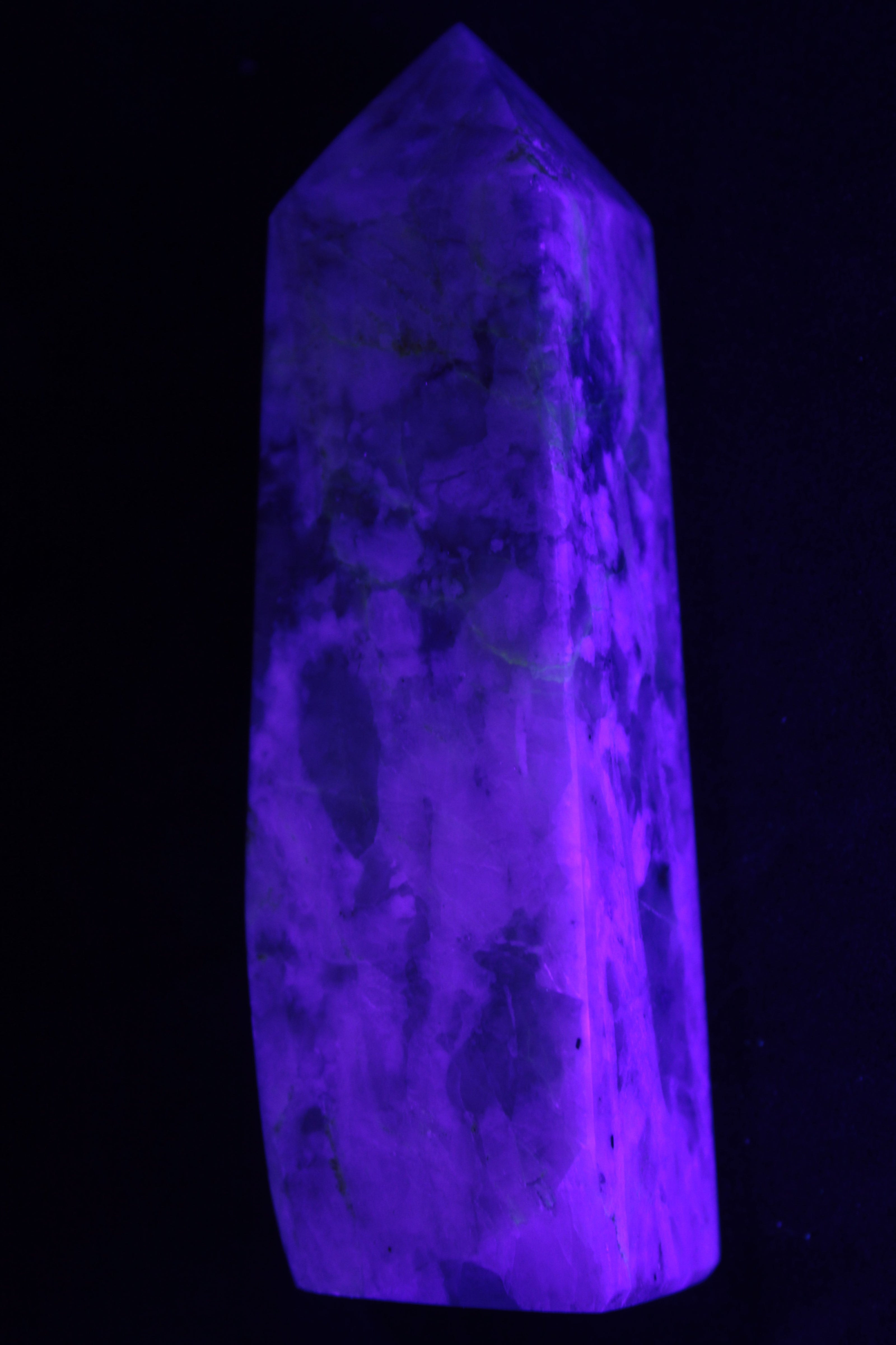 Cherry Blossom Pink Tourmaline and Quartz obelisk 115mm 244g Rocks and Things