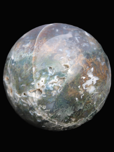 Ocean Moss Agate sphere 118mm 1781g Rocks and Things