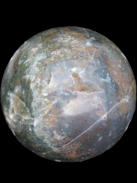 Ocean Moss Agate sphere 118mm 1781g Rocks and Things