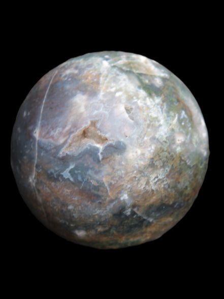 Ocean Moss Agate sphere 118mm 1781g Rocks and Things