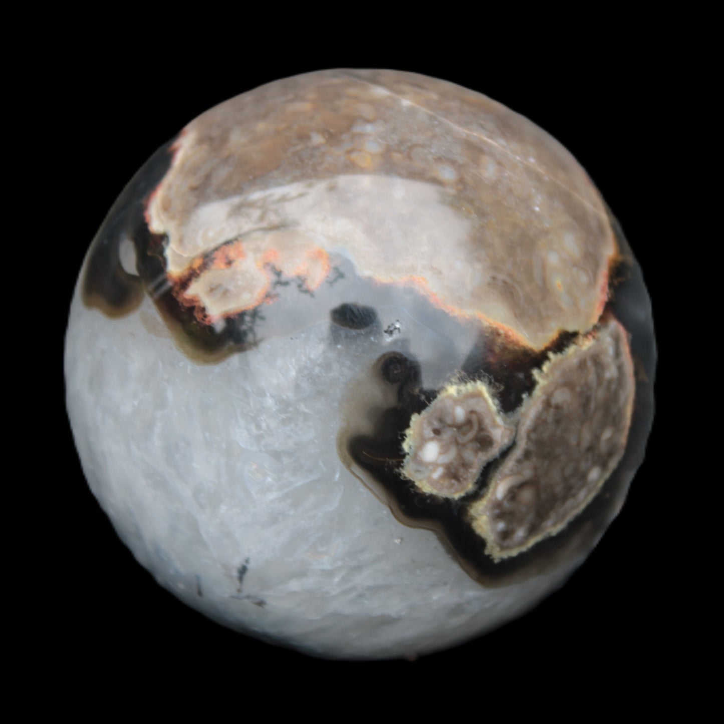 Volcano Agate sphere 63mm 362g Rocks and Things