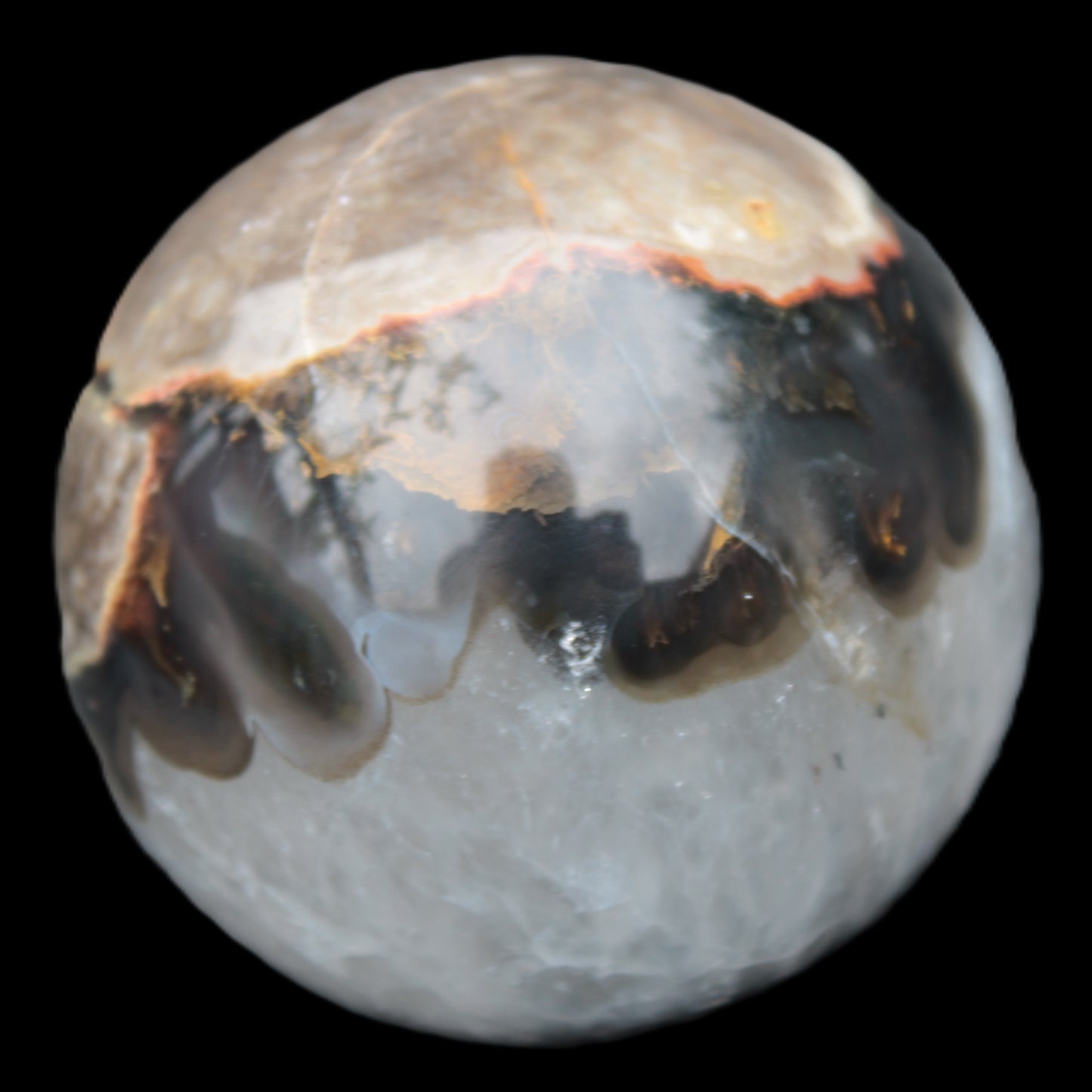 Volcano Agate sphere 63mm 362g Rocks and Things