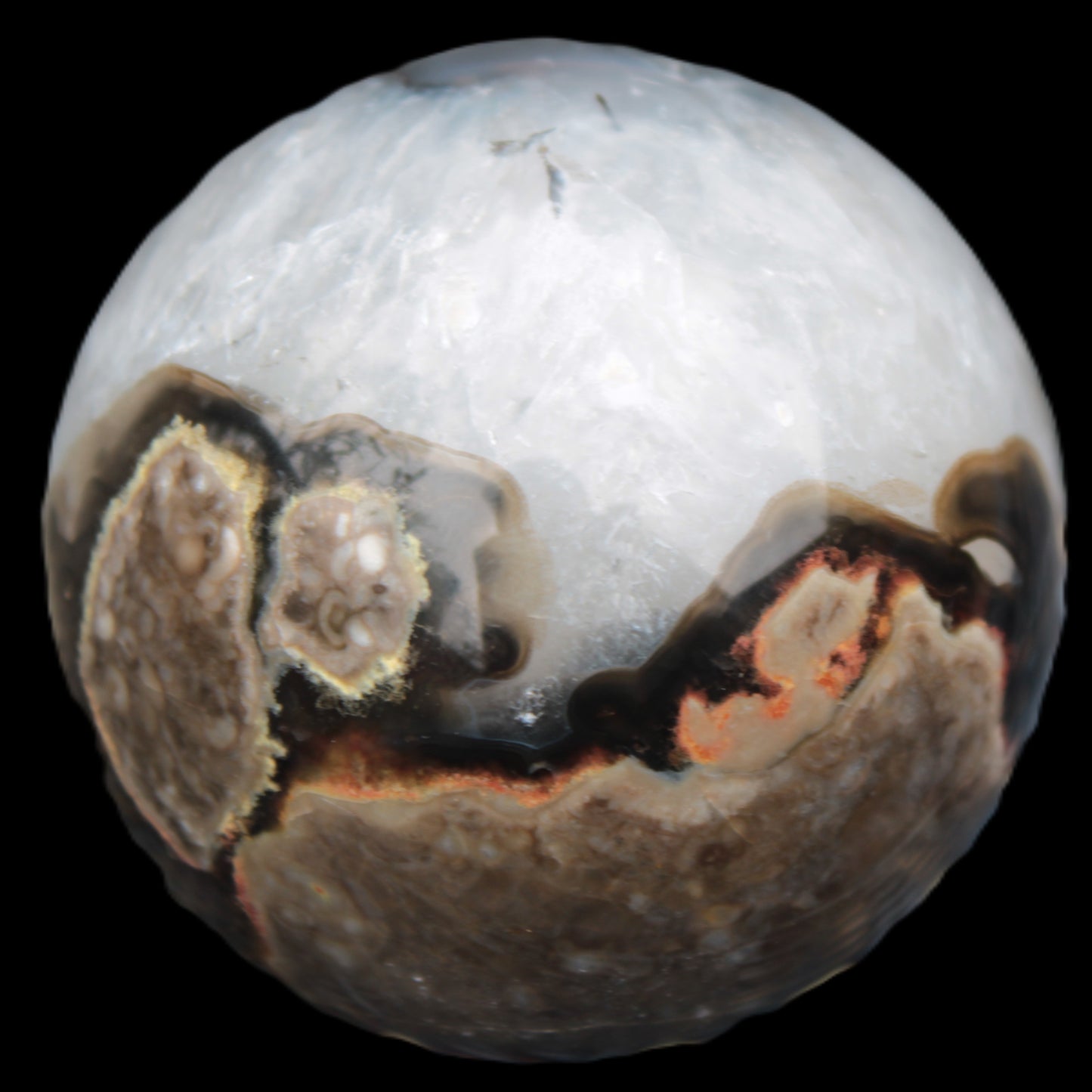 Volcano Agate sphere 63mm 362g Rocks and Things