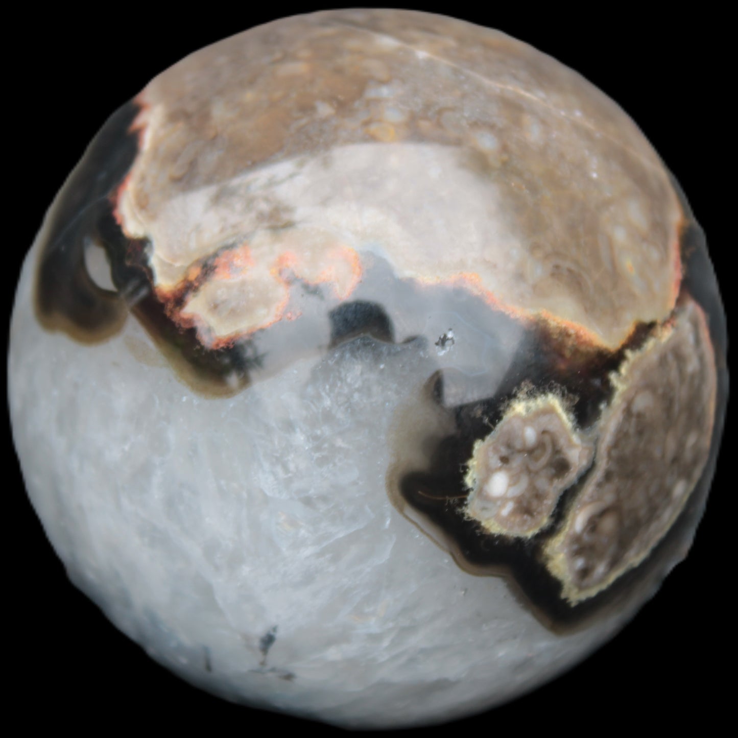 Volcano Agate sphere 63mm 362g Rocks and Things