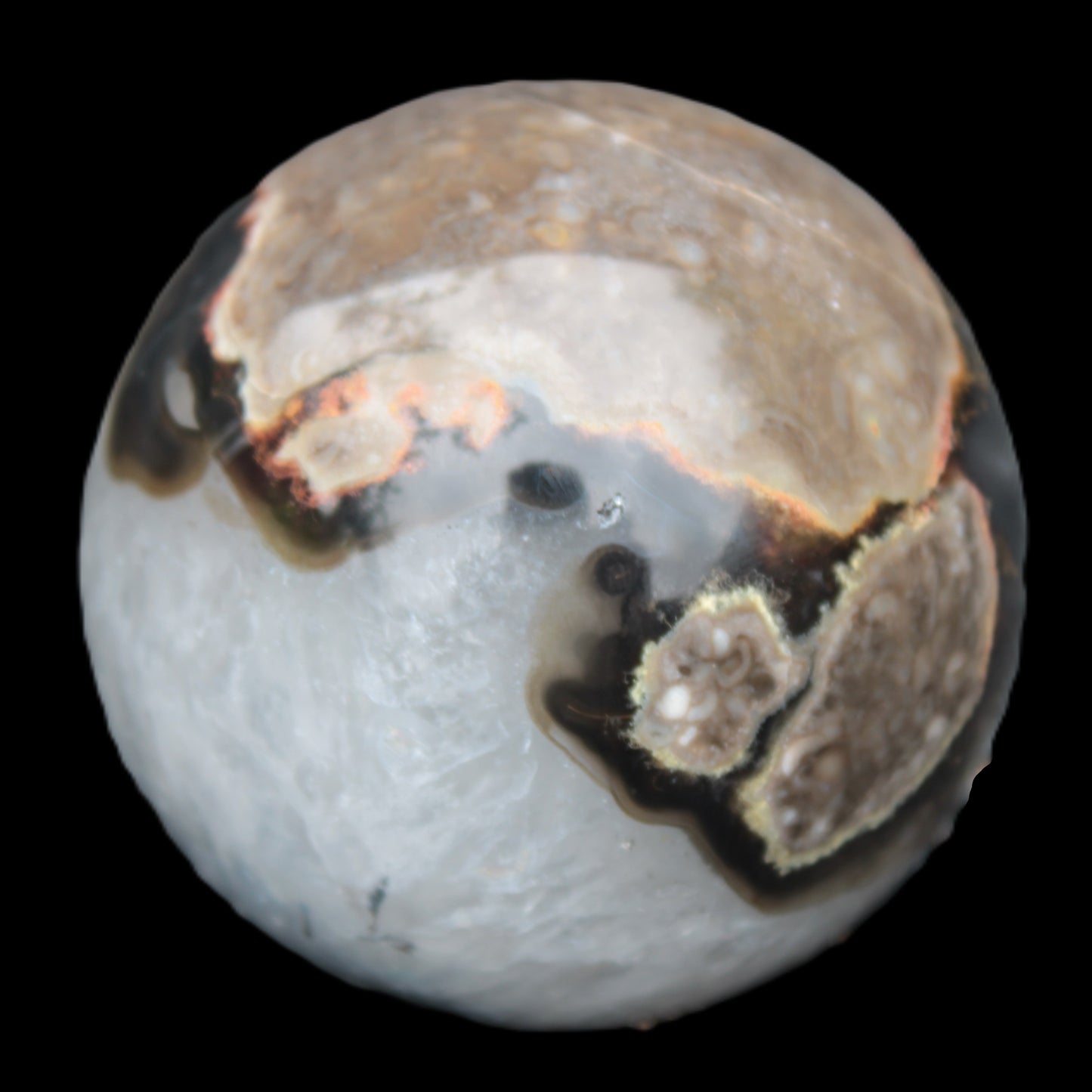 Volcano Agate sphere 63mm 362g Rocks and Things