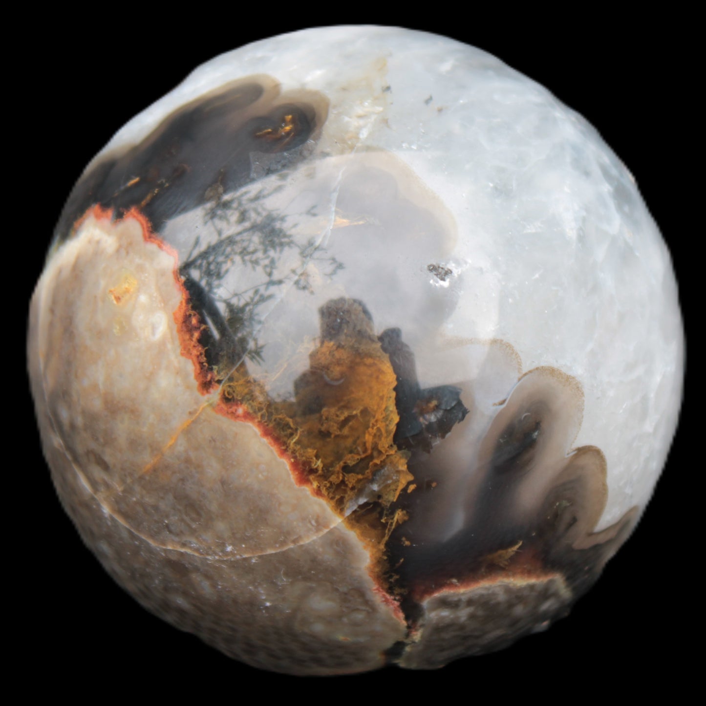 Volcano Agate sphere 63mm 362g Rocks and Things