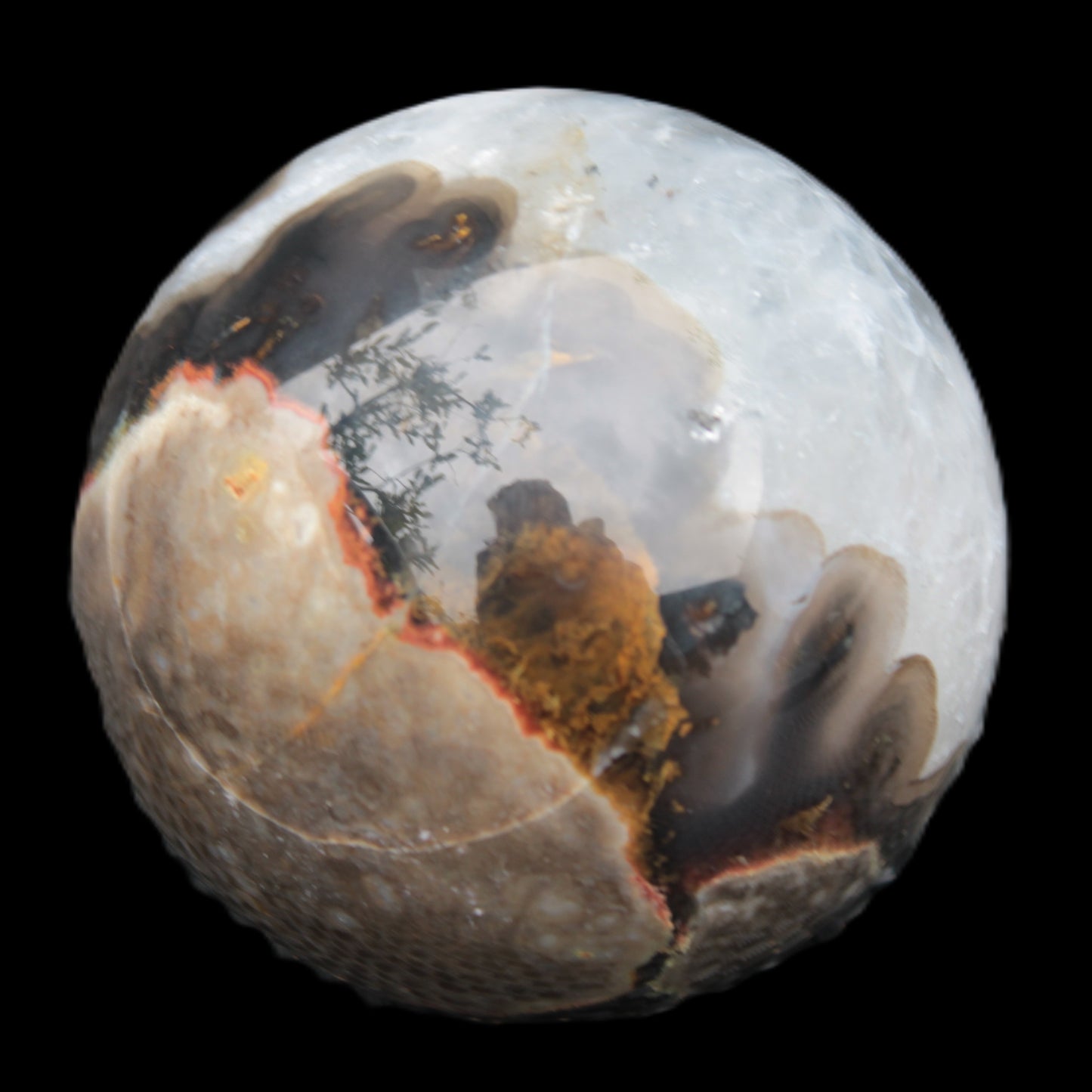 Volcano Agate sphere 63mm 362g Rocks and Things