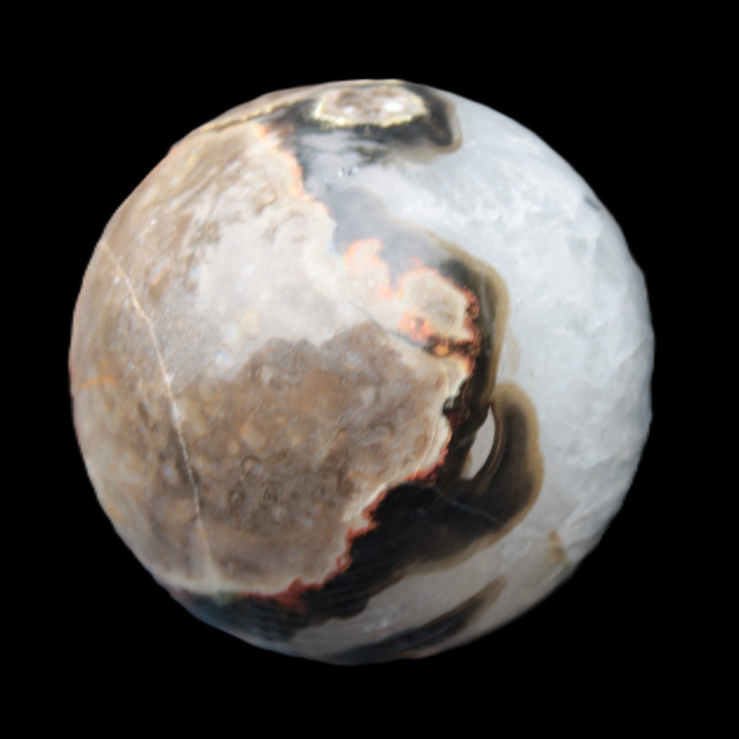 Volcano Agate sphere 63mm 362g Rocks and Things