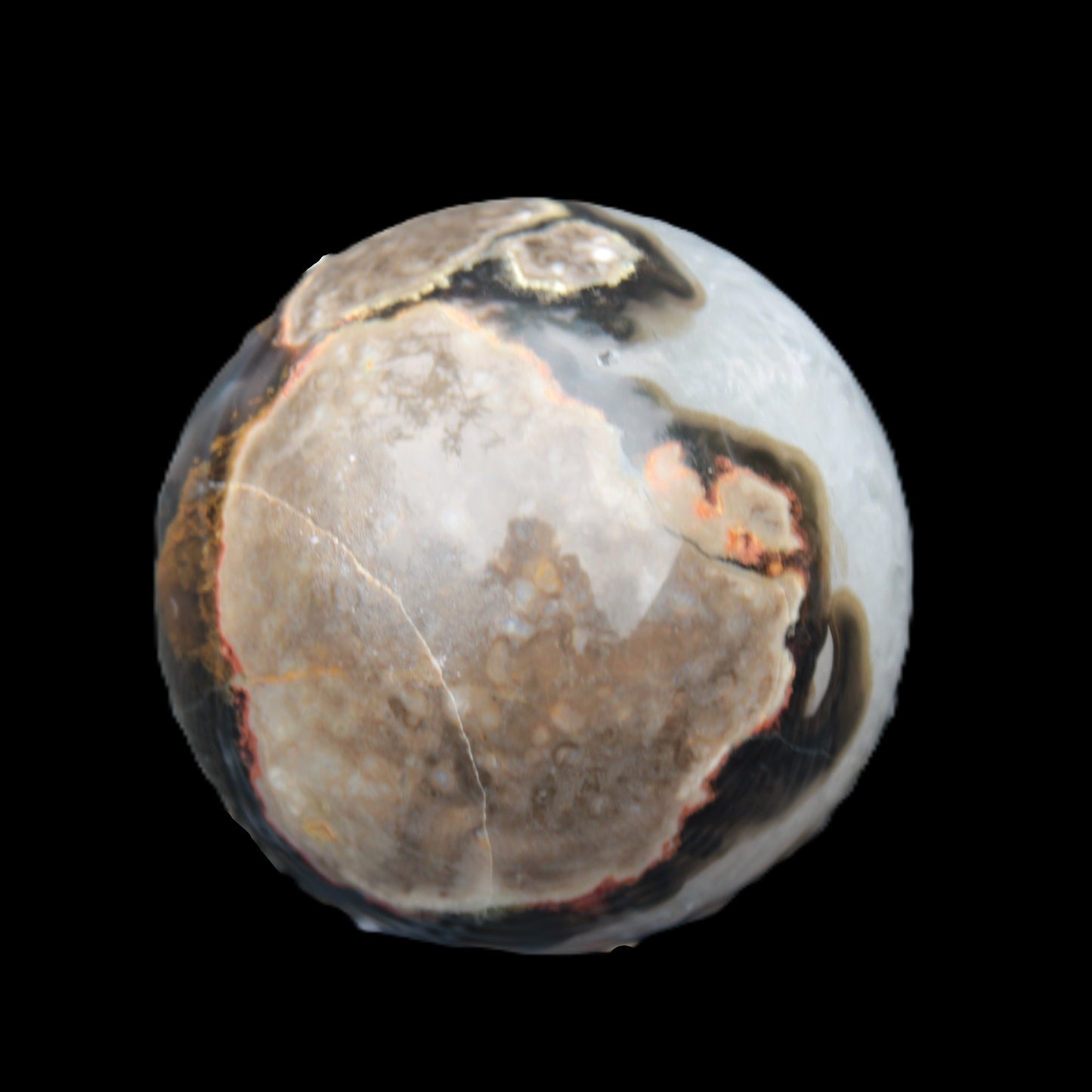 Volcano Agate sphere 63mm 362g Rocks and Things