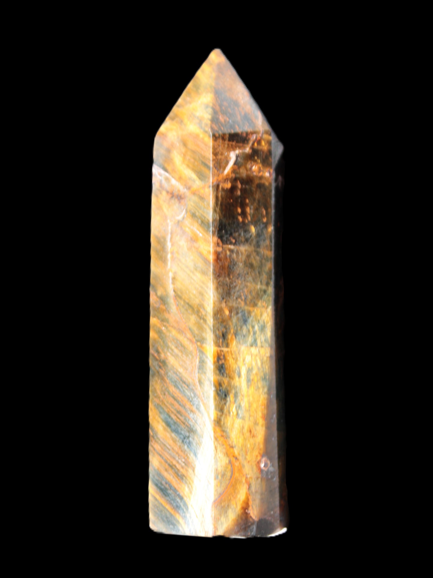 Blue Tigers Eye wand 68mm 67.9g Rocks and Things Store