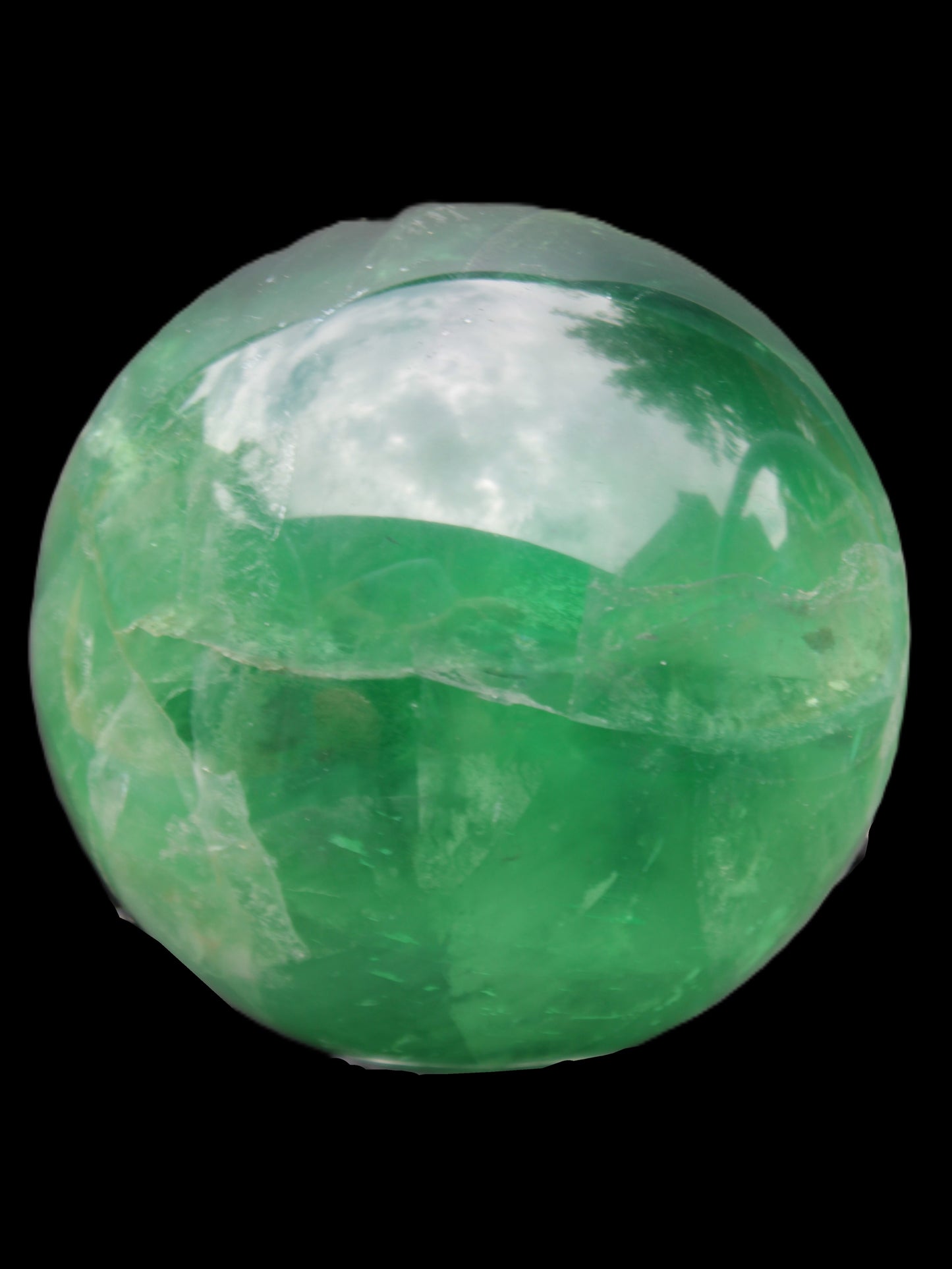Rainbows Green Fluorite sphere 120mm 3350g